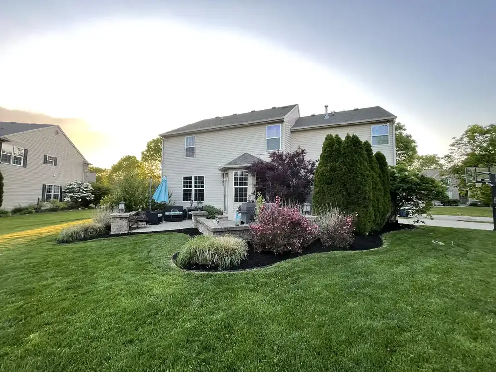 Backyard island bed